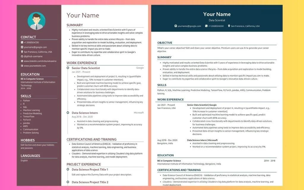 1MillionResume screenshot 3