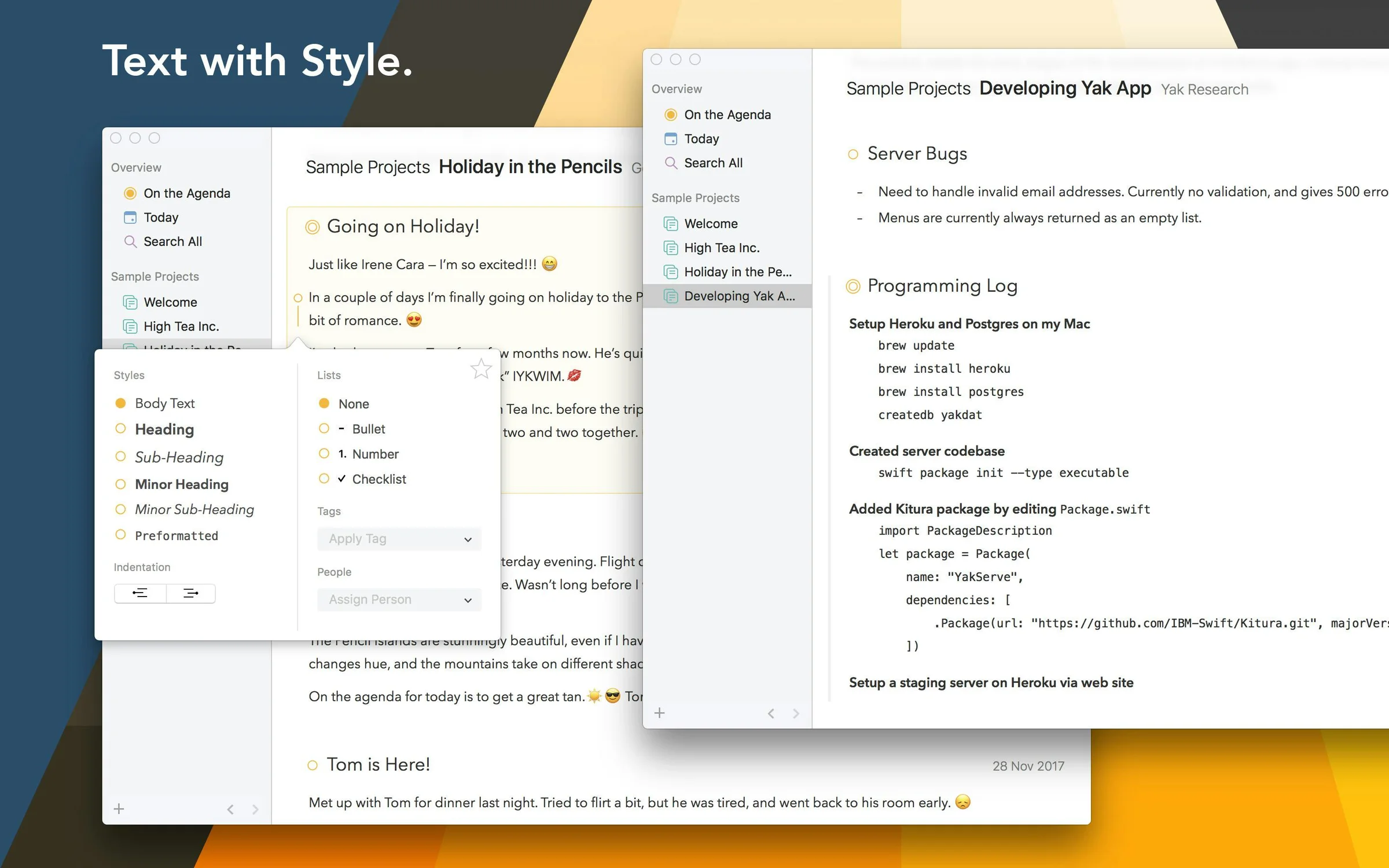 Agenda screenshot 3