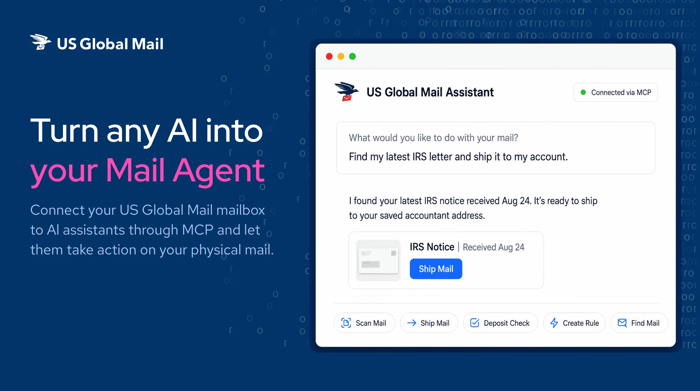US Global Mail screenshot 2