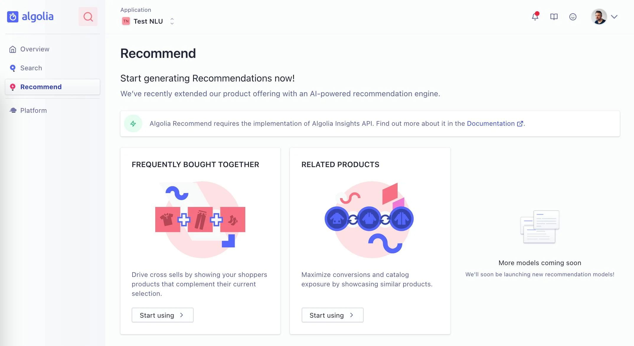 Algolia screenshot 2