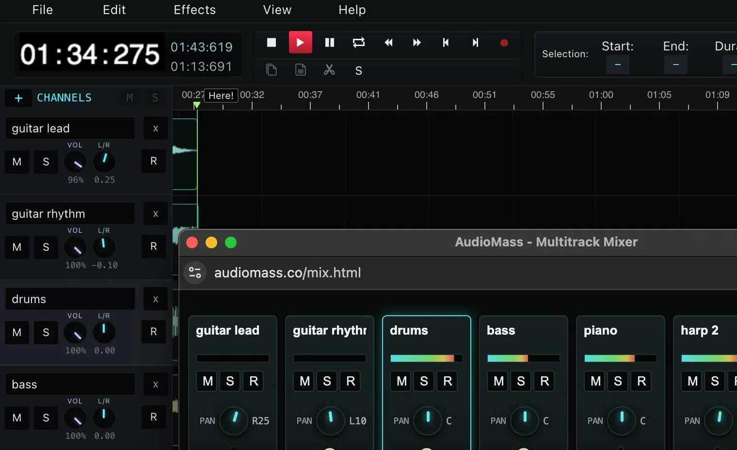 AudioMass screenshot 2