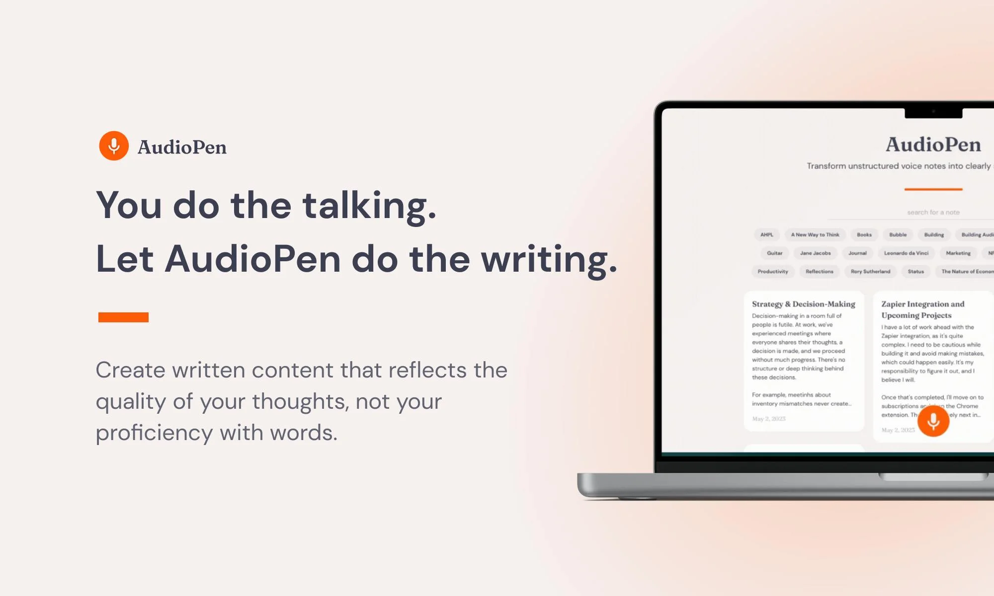 AudioPen screenshot 3