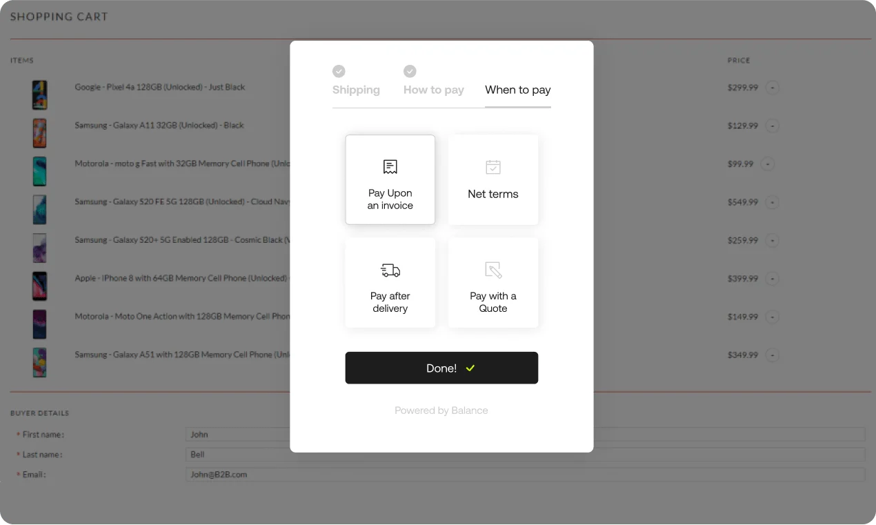 Balance Checkout screenshot 2