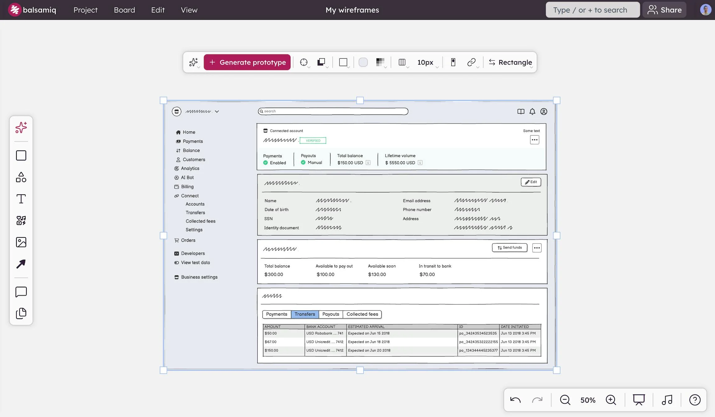 Balsamiq screenshot 2