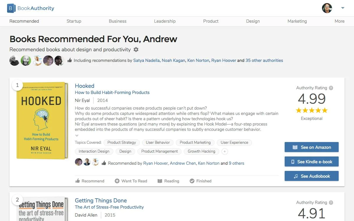 BookAuthority screenshot 5