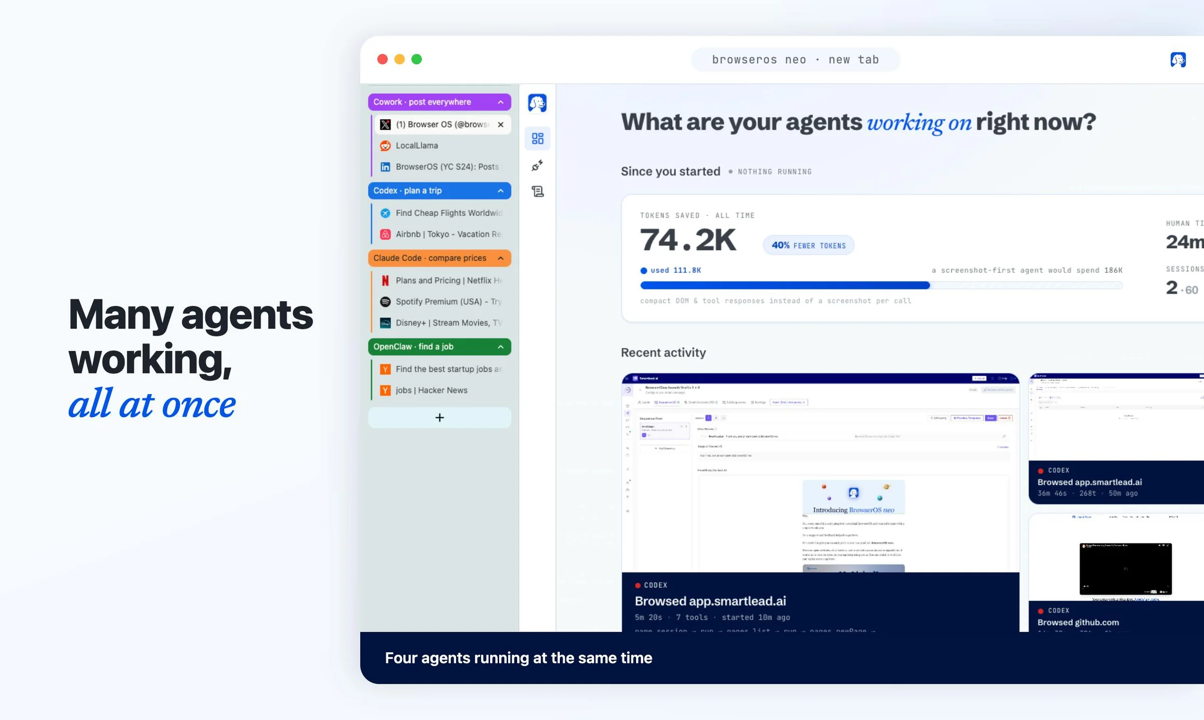 BrowserOS neo screenshot 3