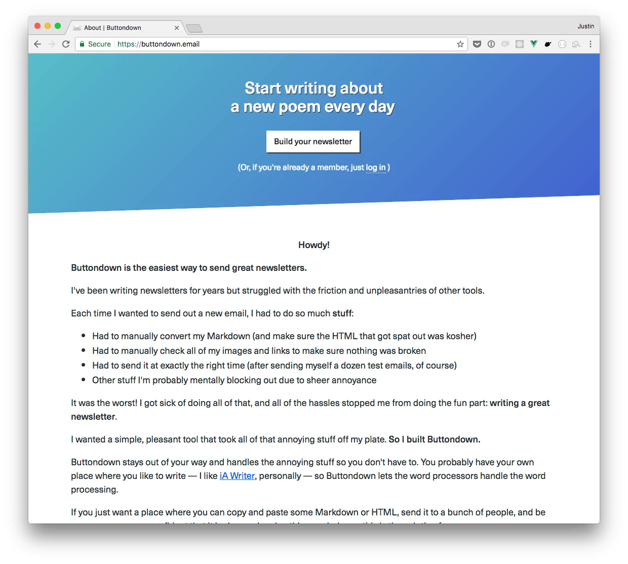 Buttondown screenshot 4