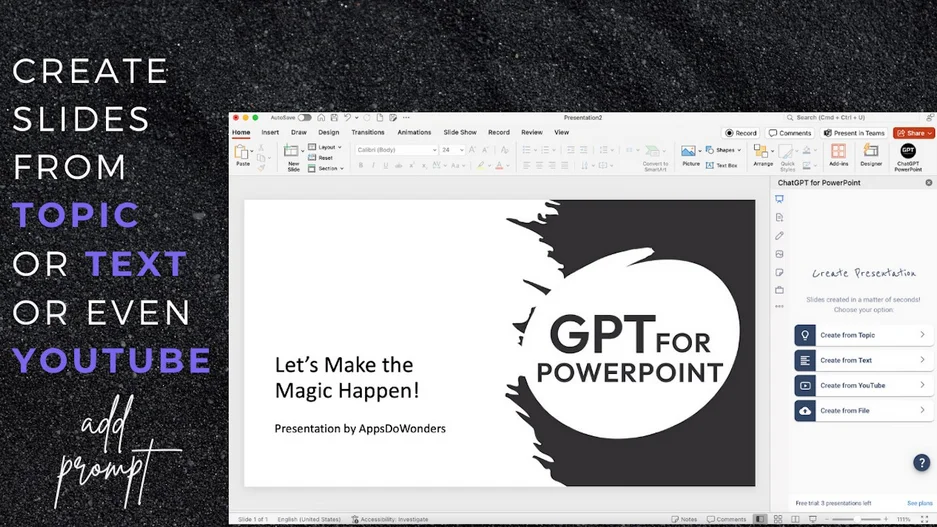 ChatGPT For PowerPoint screenshot 3
