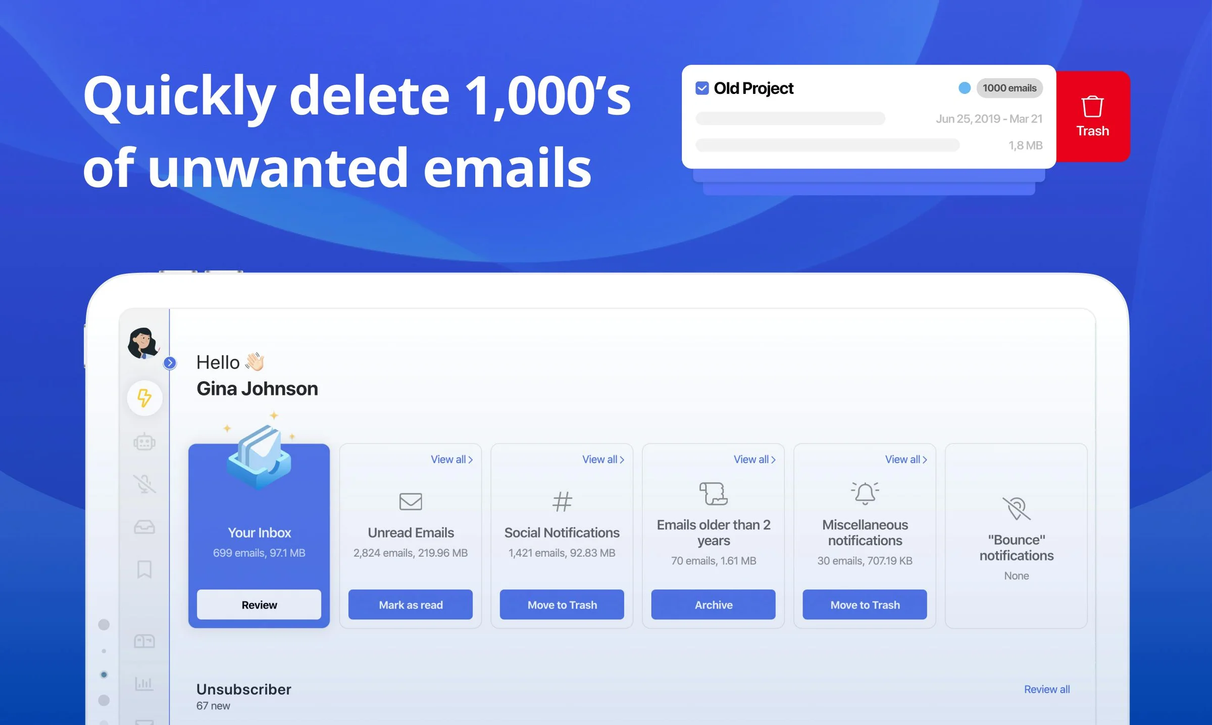 Clean Email screenshot 2