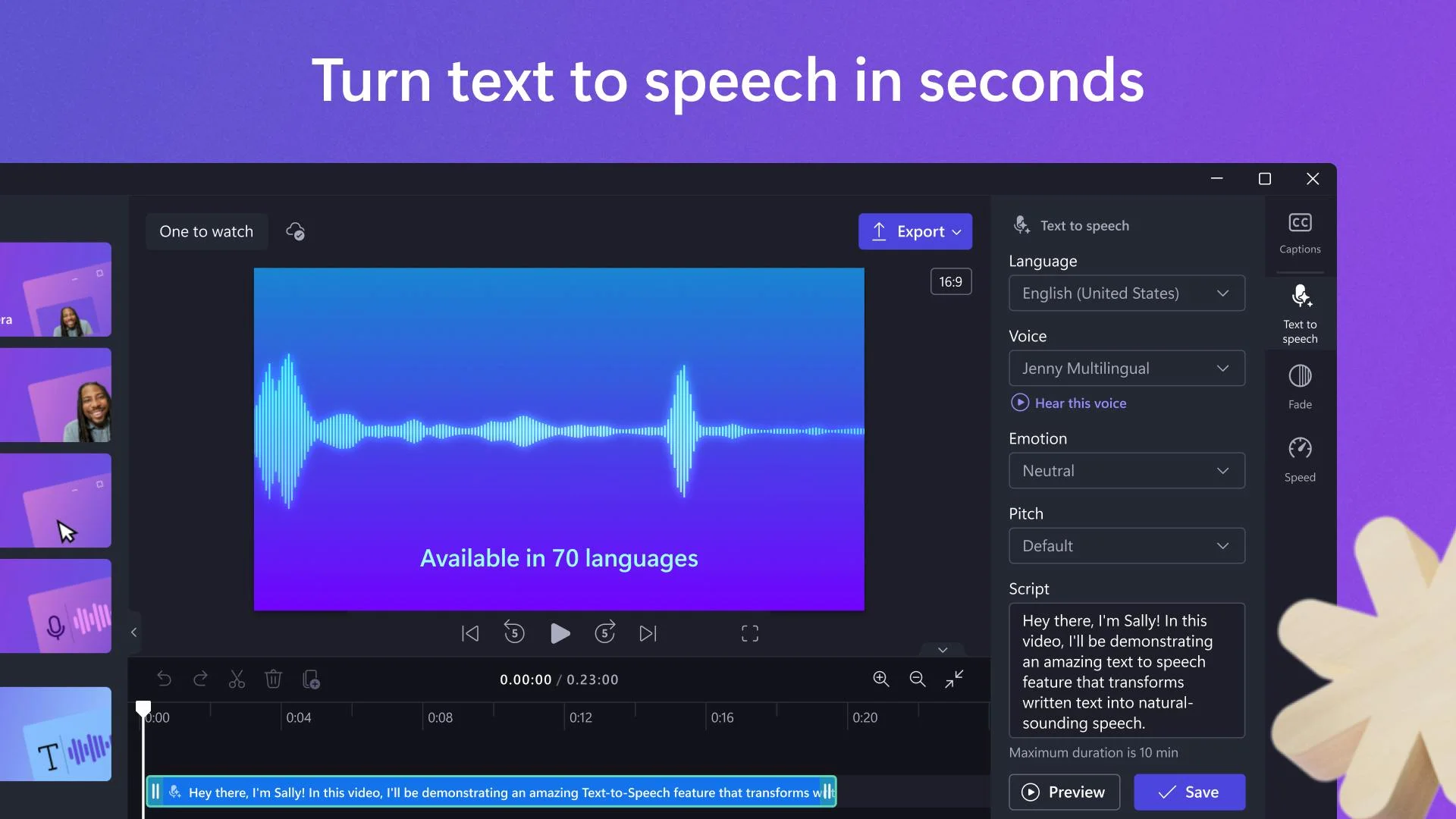 Clipchamp screenshot 4