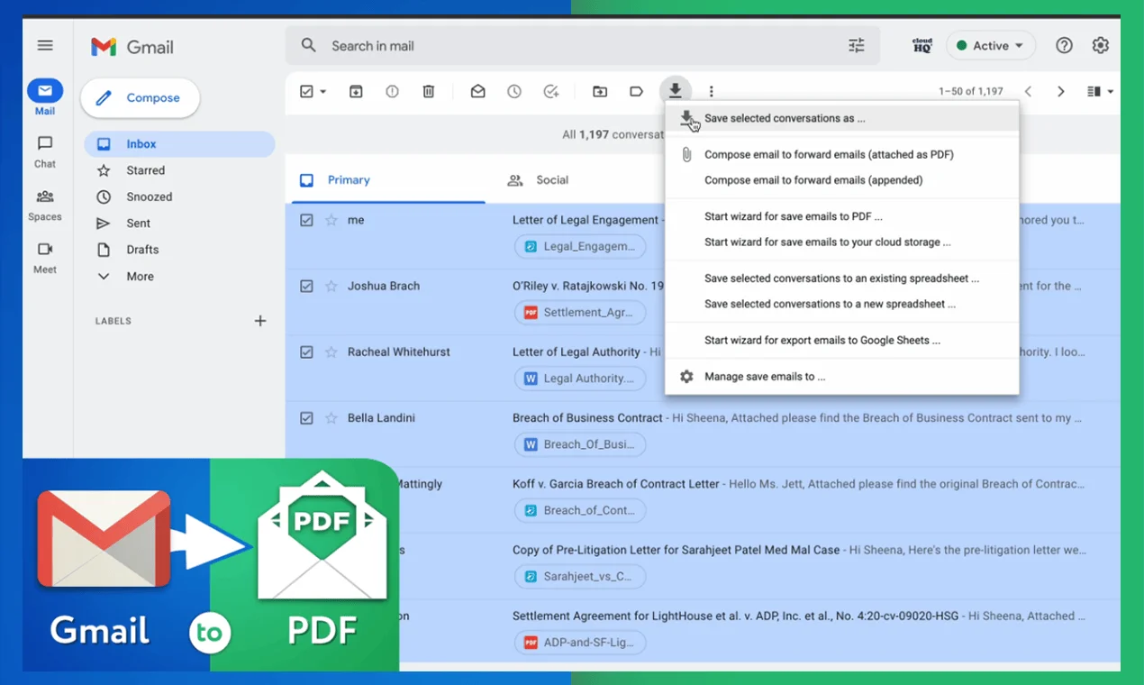 cloudHQ screenshot 3