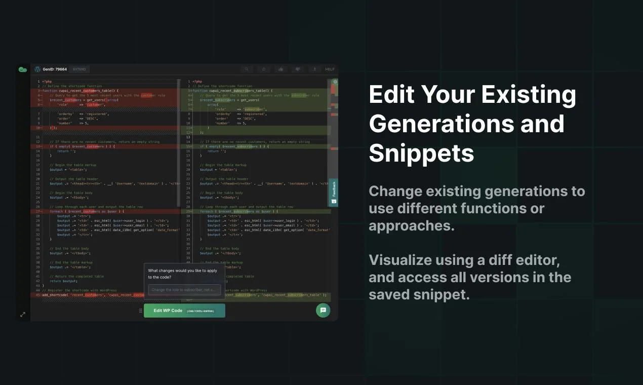 CodeWP AI screenshot 3