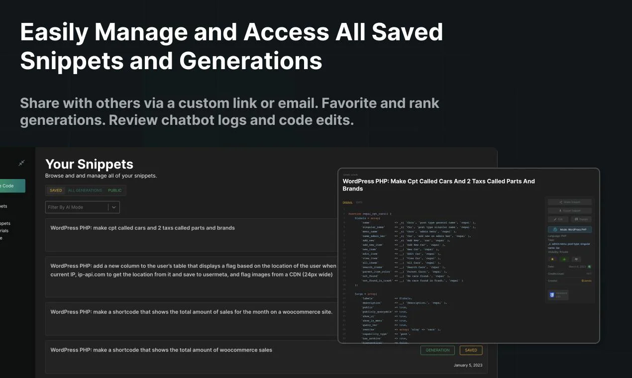CodeWP AI screenshot 6