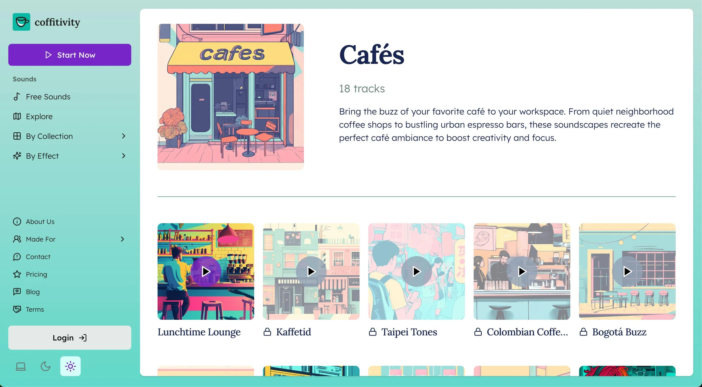 Coffitivity screenshot 2