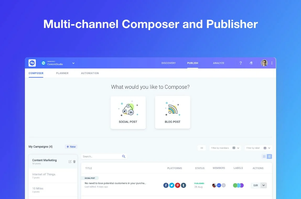 ContentStudio screenshot 4