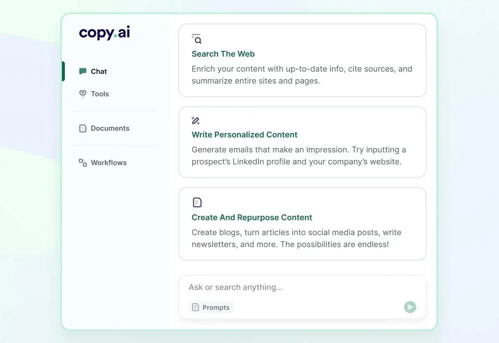 Copy.ai screenshot 2