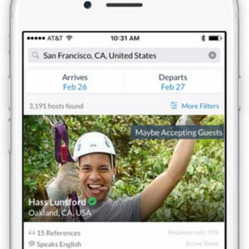 Couchsurfing screenshot 2