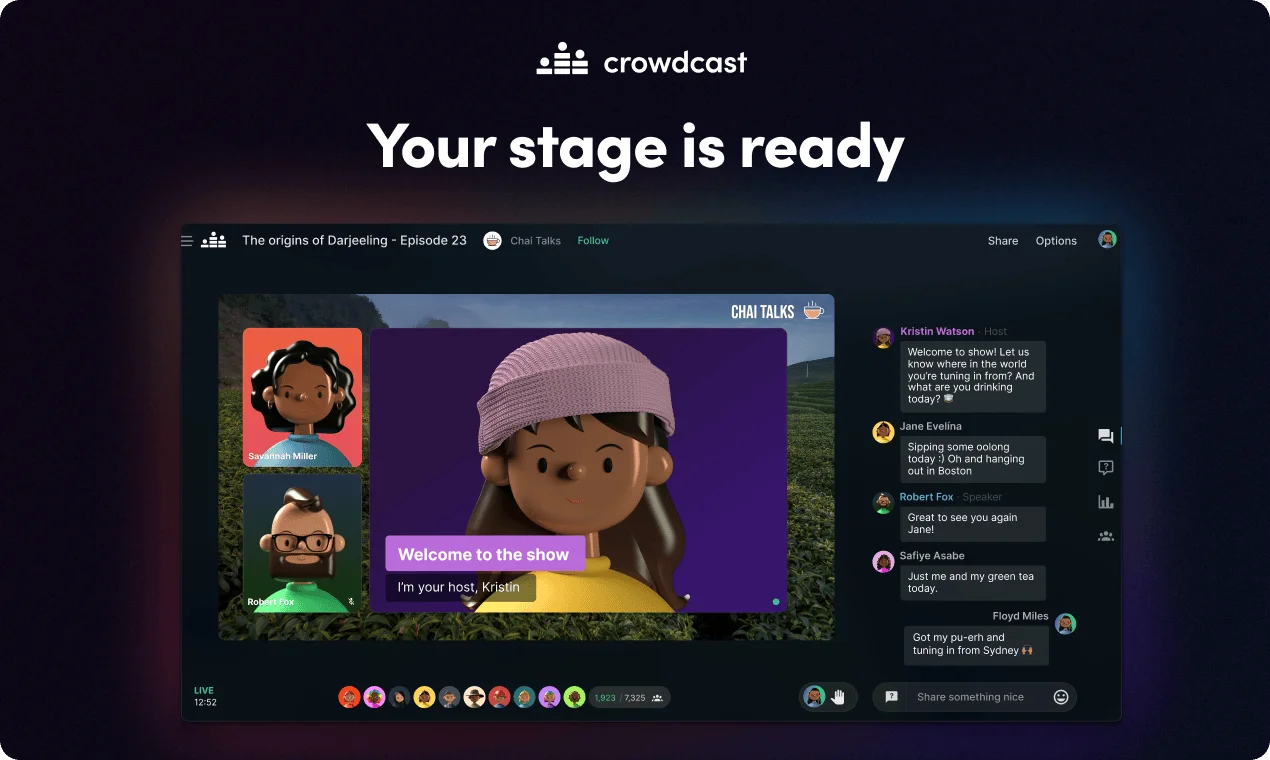 Crowdcast screenshot 3