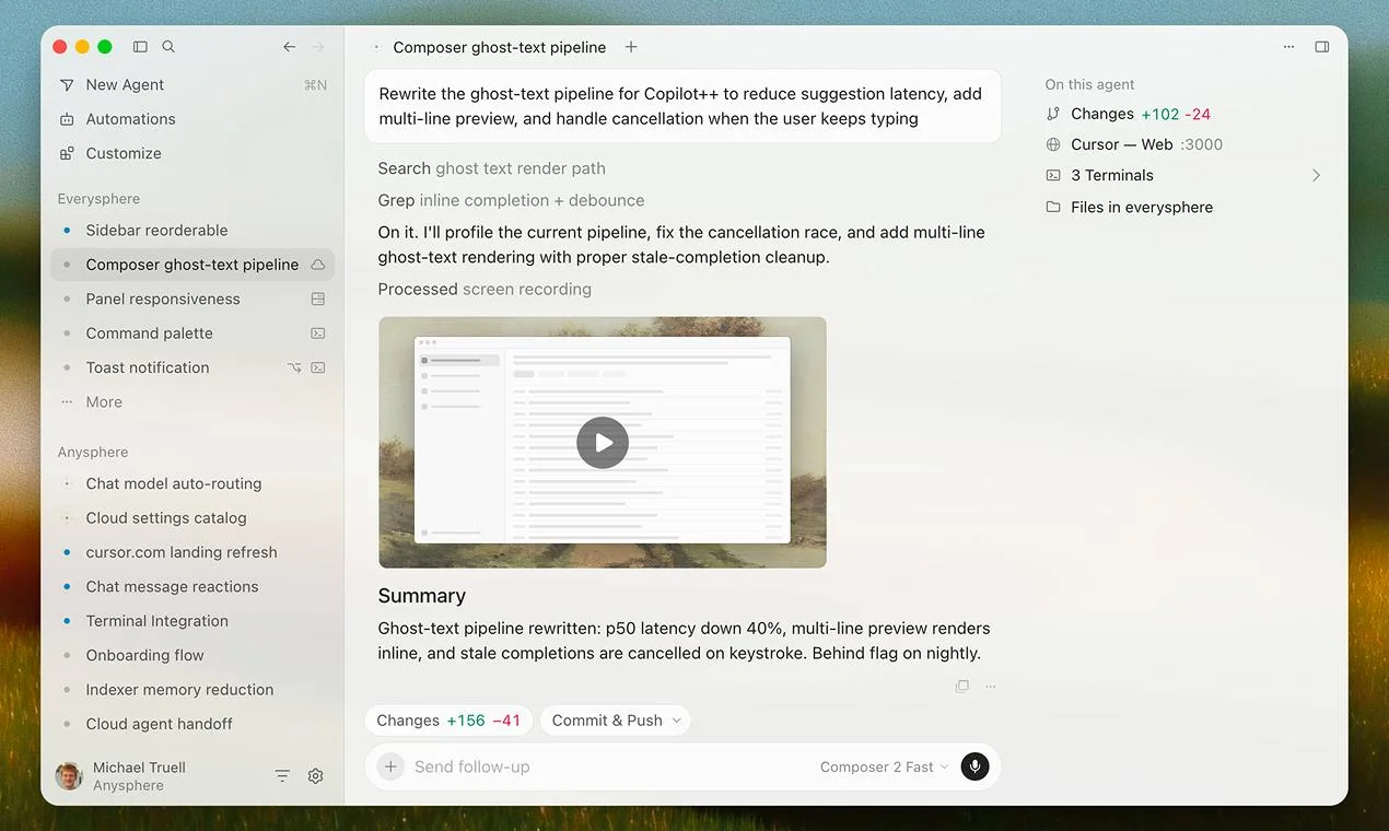 Cursor screenshot 3