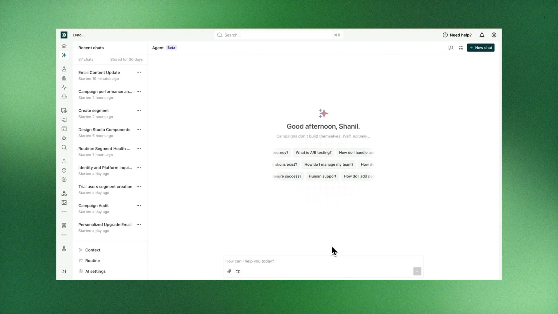 Customer.io screenshot 2