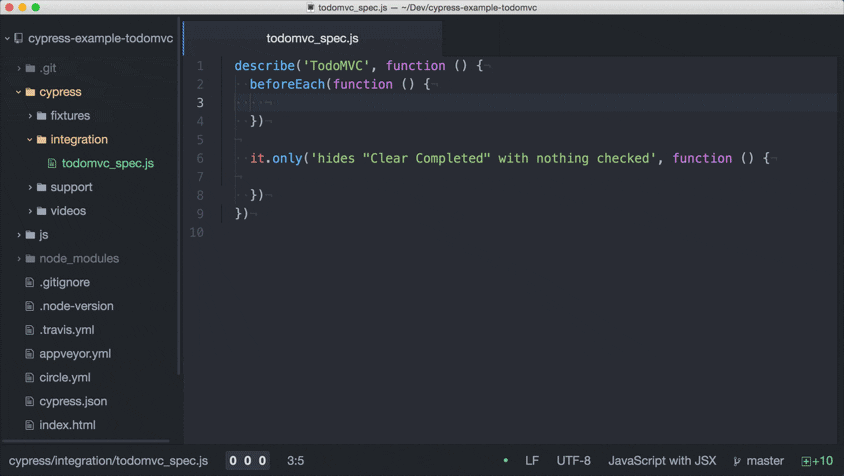 Cypress.io screenshot 4