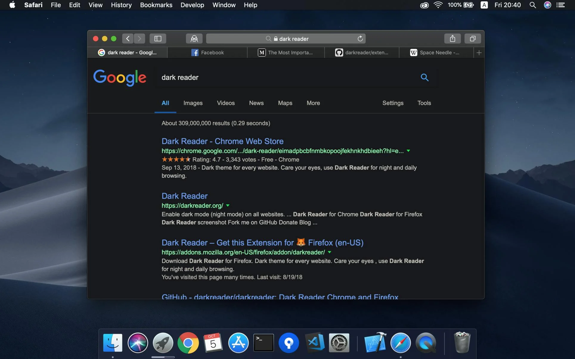 Dark Reader screenshot 4