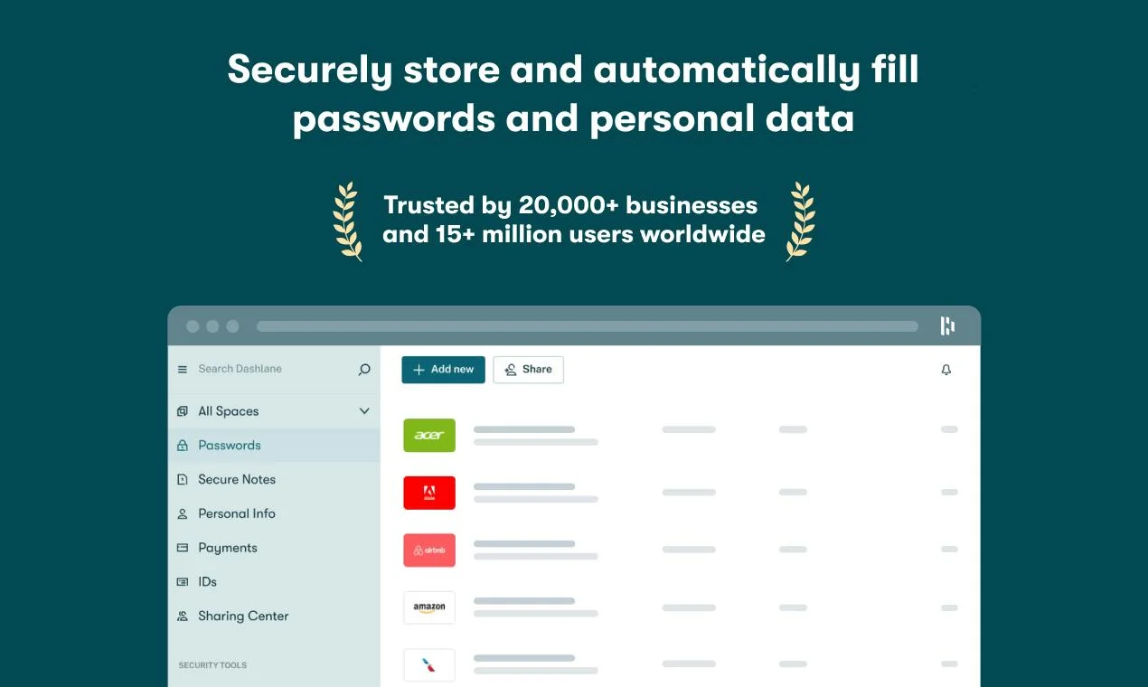 Dashlane screenshot 5