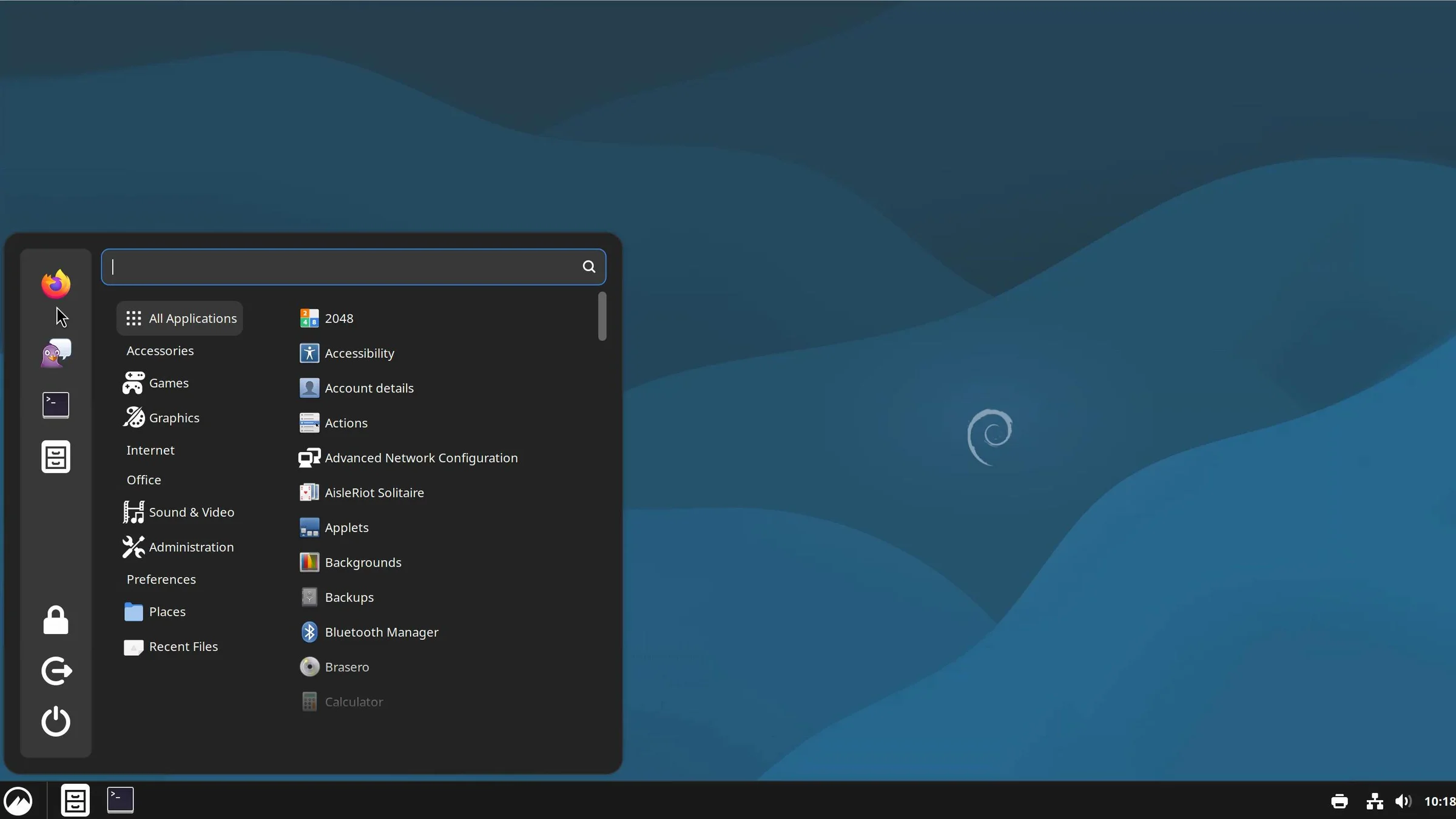 Debian screenshot 3