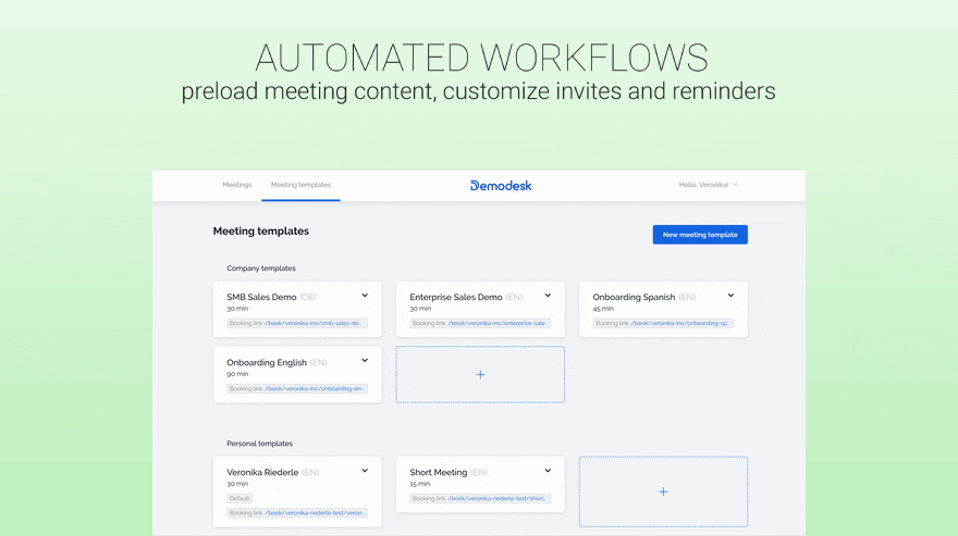 Demodesk screenshot 2