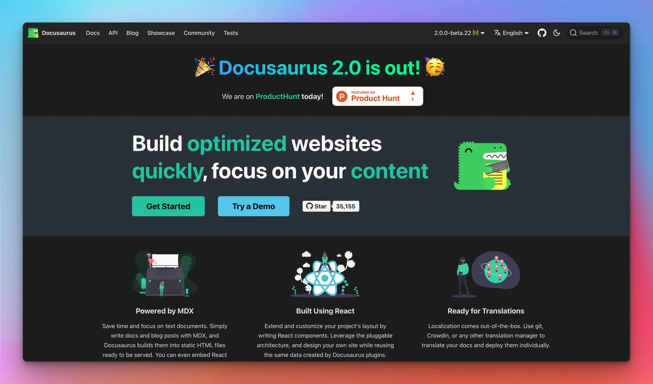 Docusaurus screenshot 4