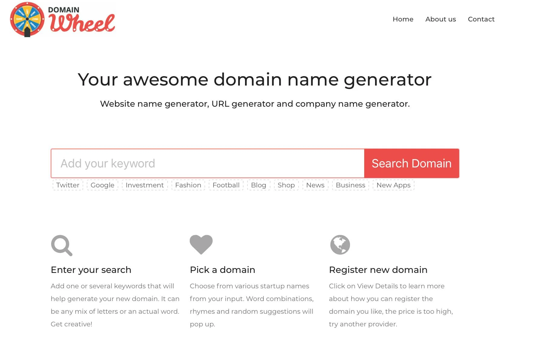 DomainWheel screenshot 2