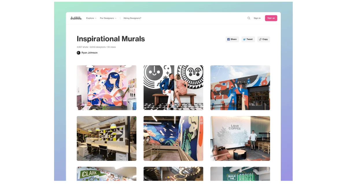 Dribbble screenshot 5