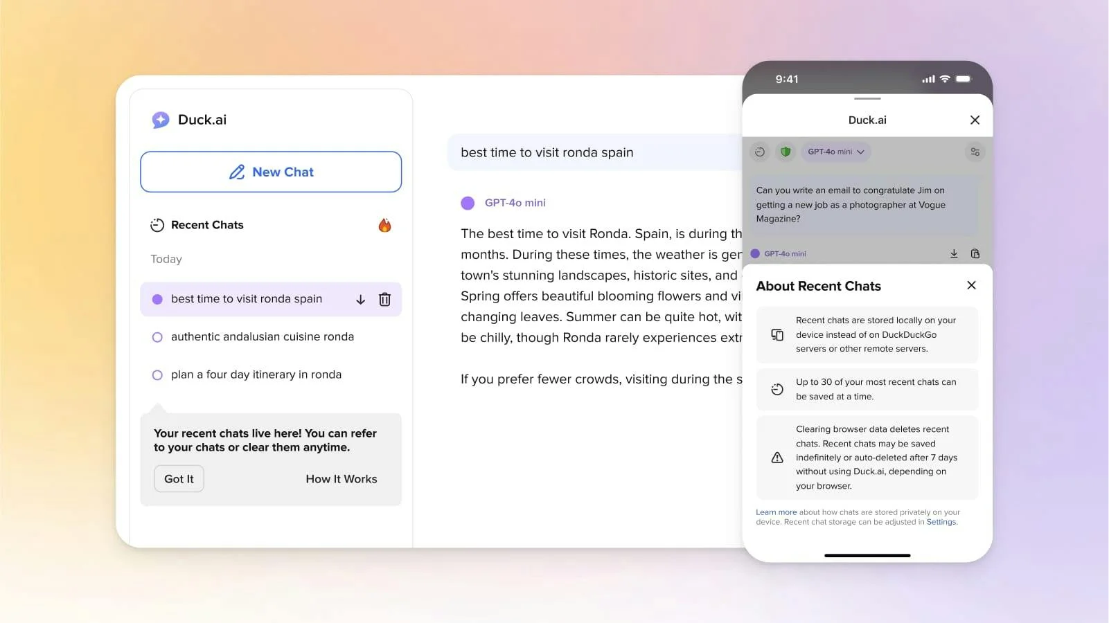Duck.ai screenshot 3