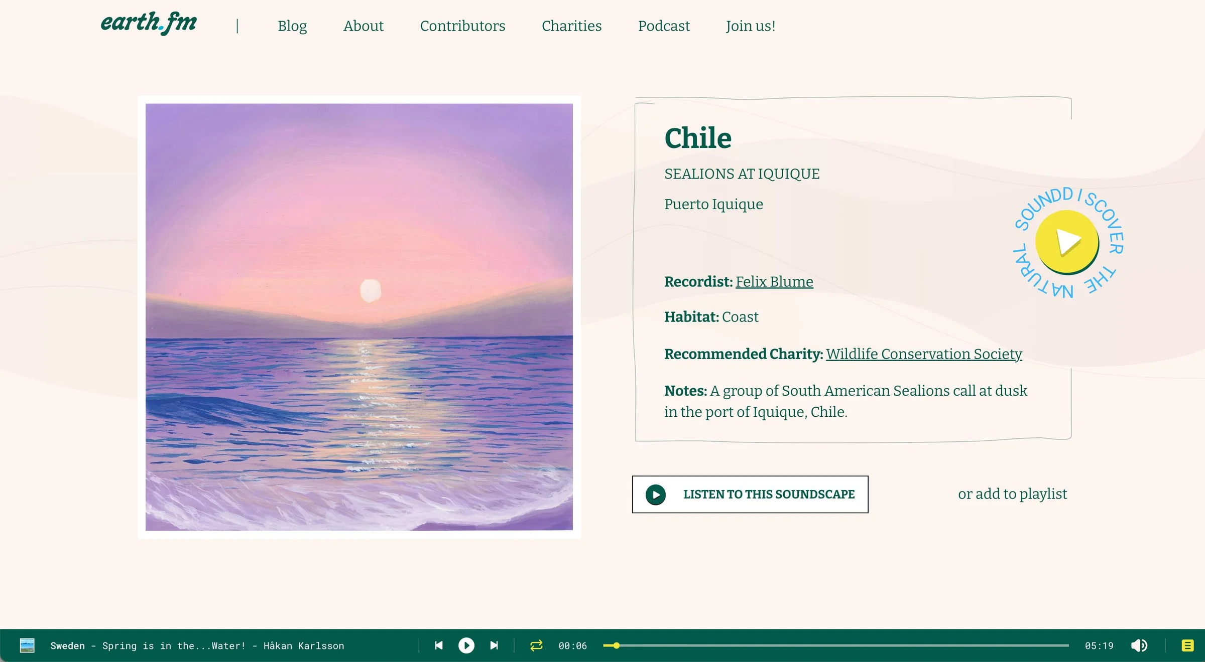 Earth.fm screenshot 2