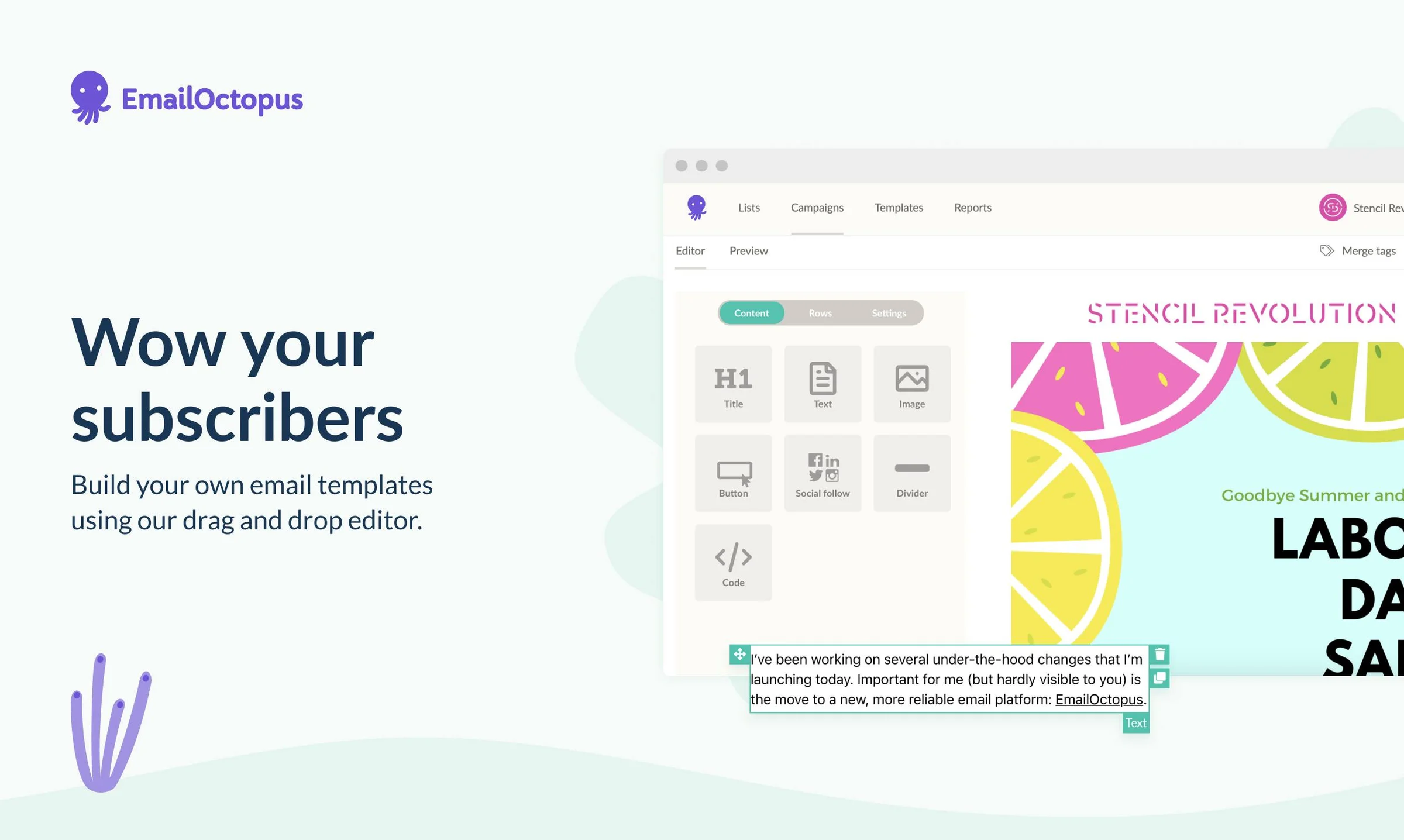 EmailOctopus screenshot 2