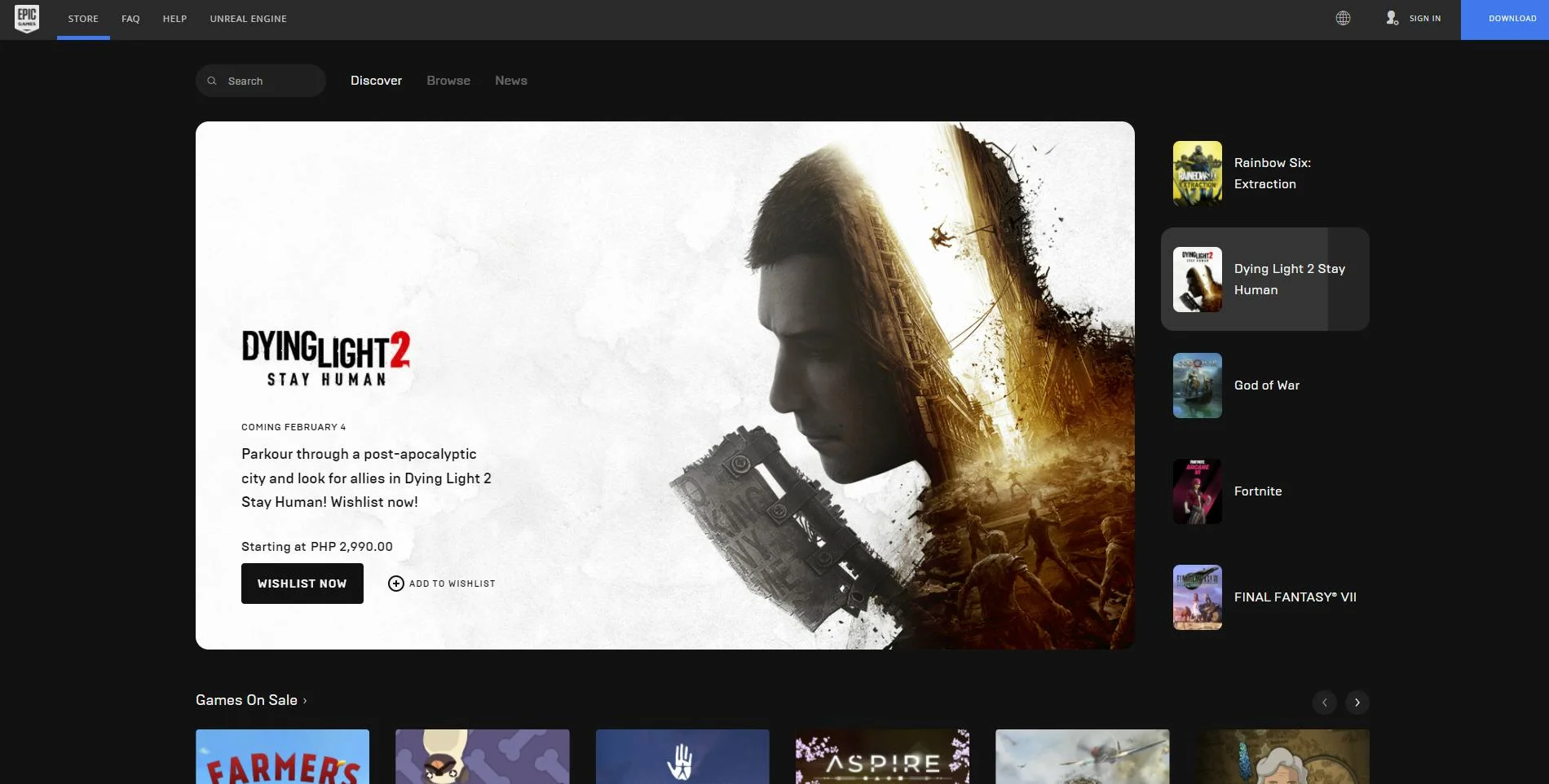 Epic Games screenshot 2