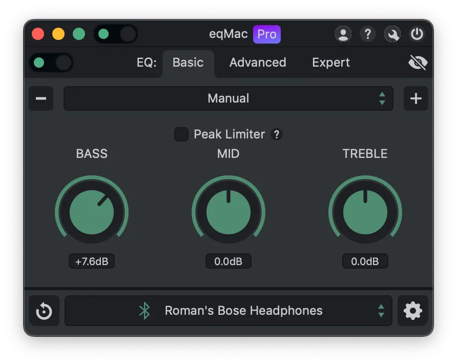 eqMac screenshot 3