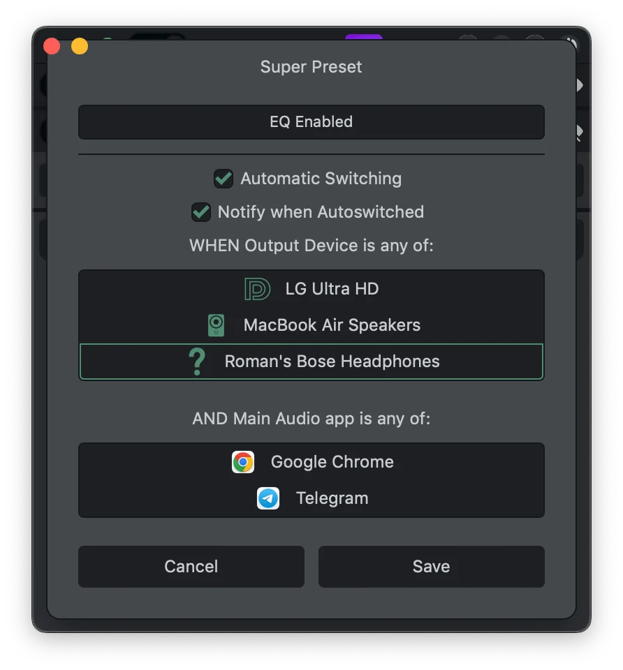 eqMac screenshot 8