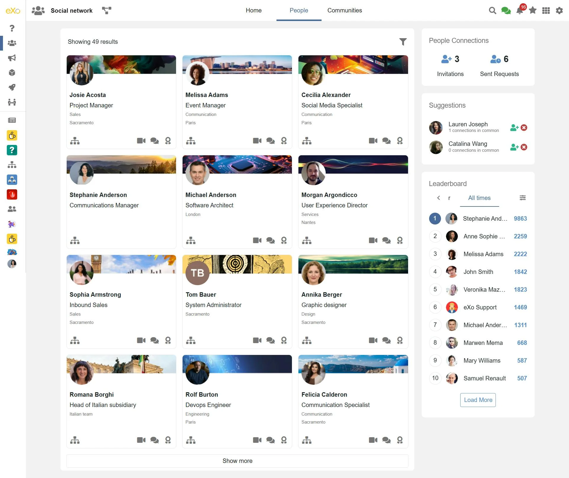 eXo Platform screenshot 2