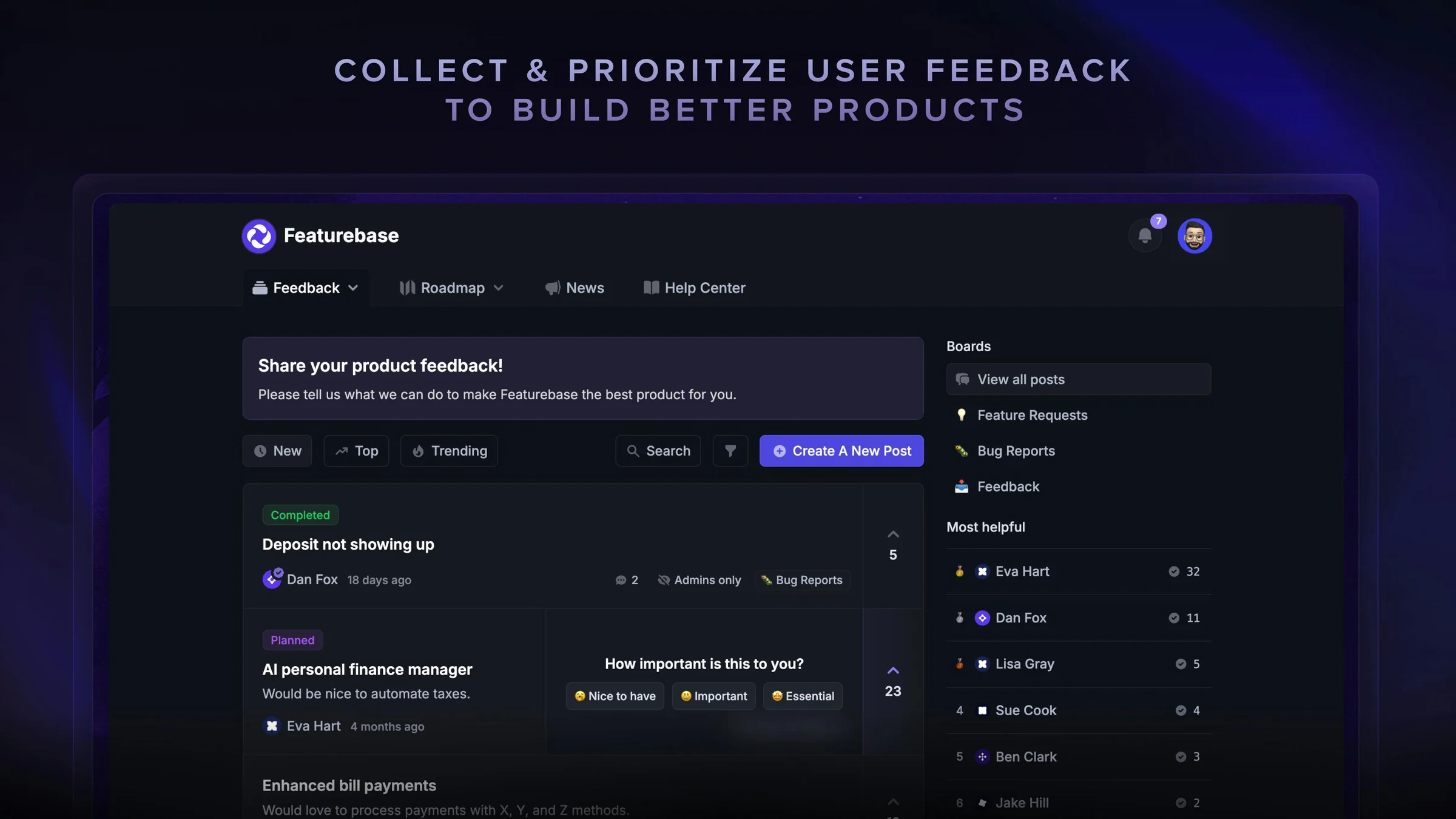 Featurebase screenshot 2