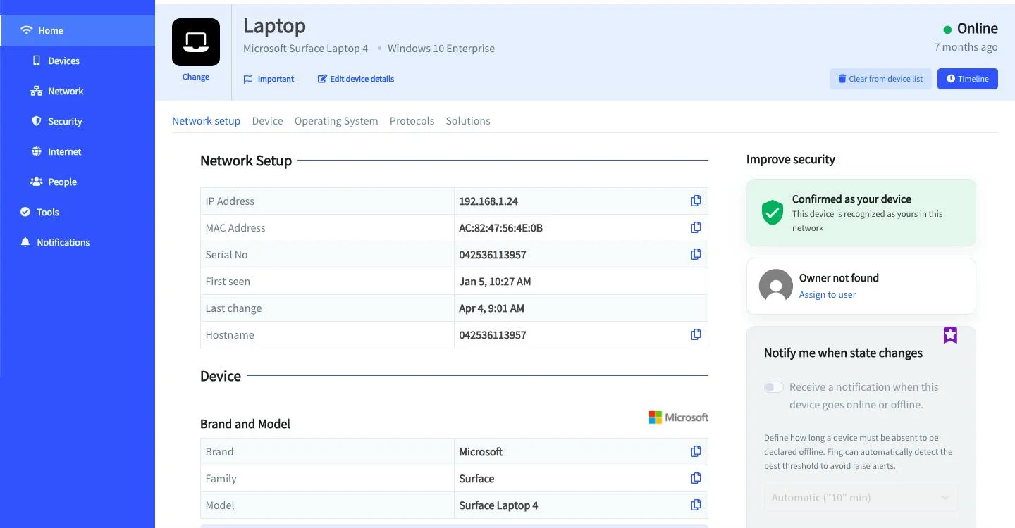 Fing screenshot 2
