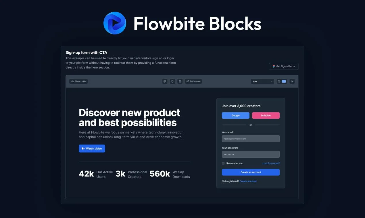 Flowbite screenshot 4