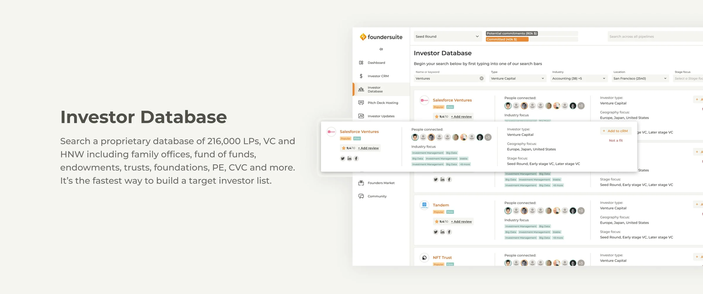 Foundersuite screenshot 2