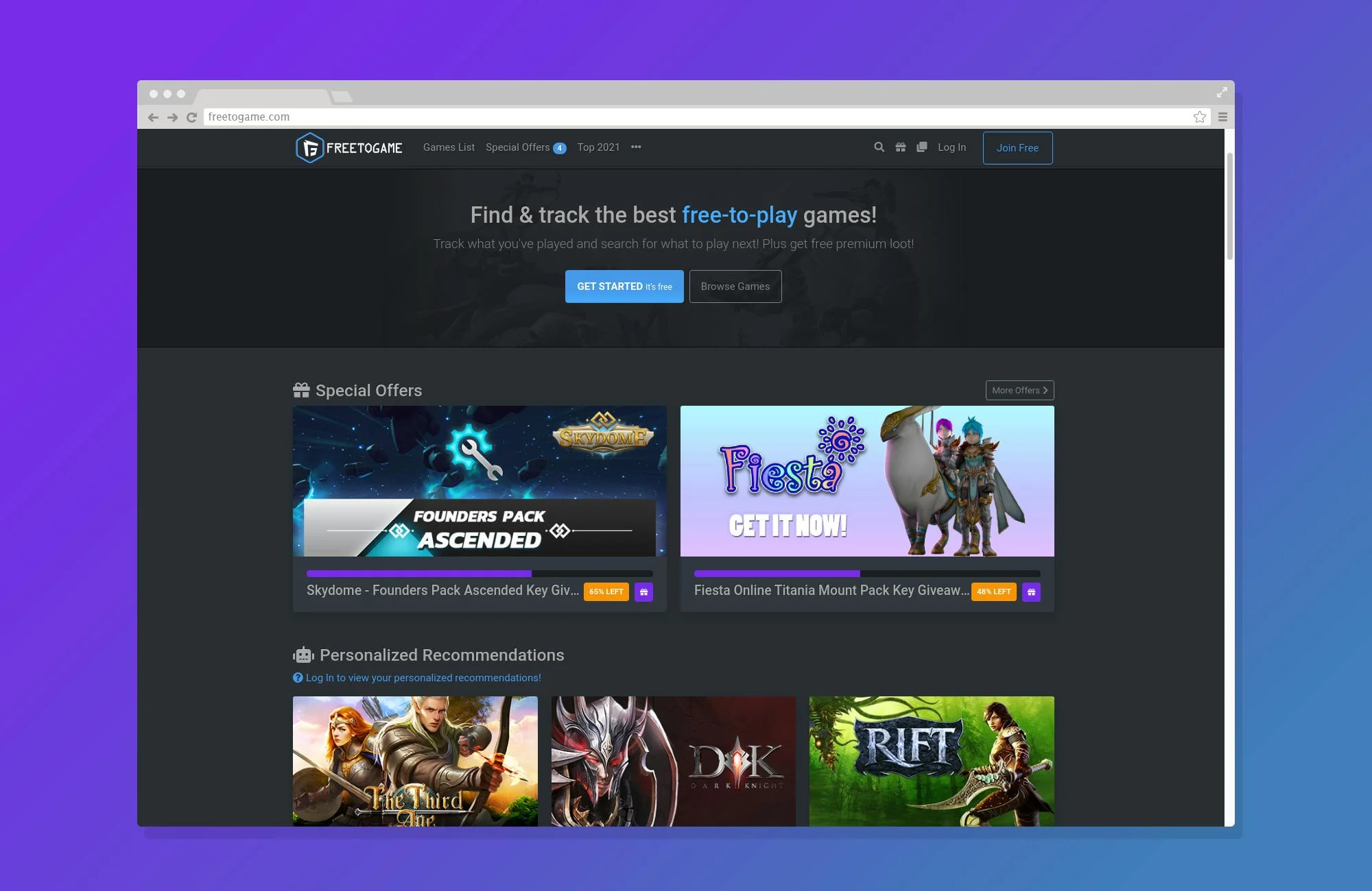 FreeToGame screenshot 2
