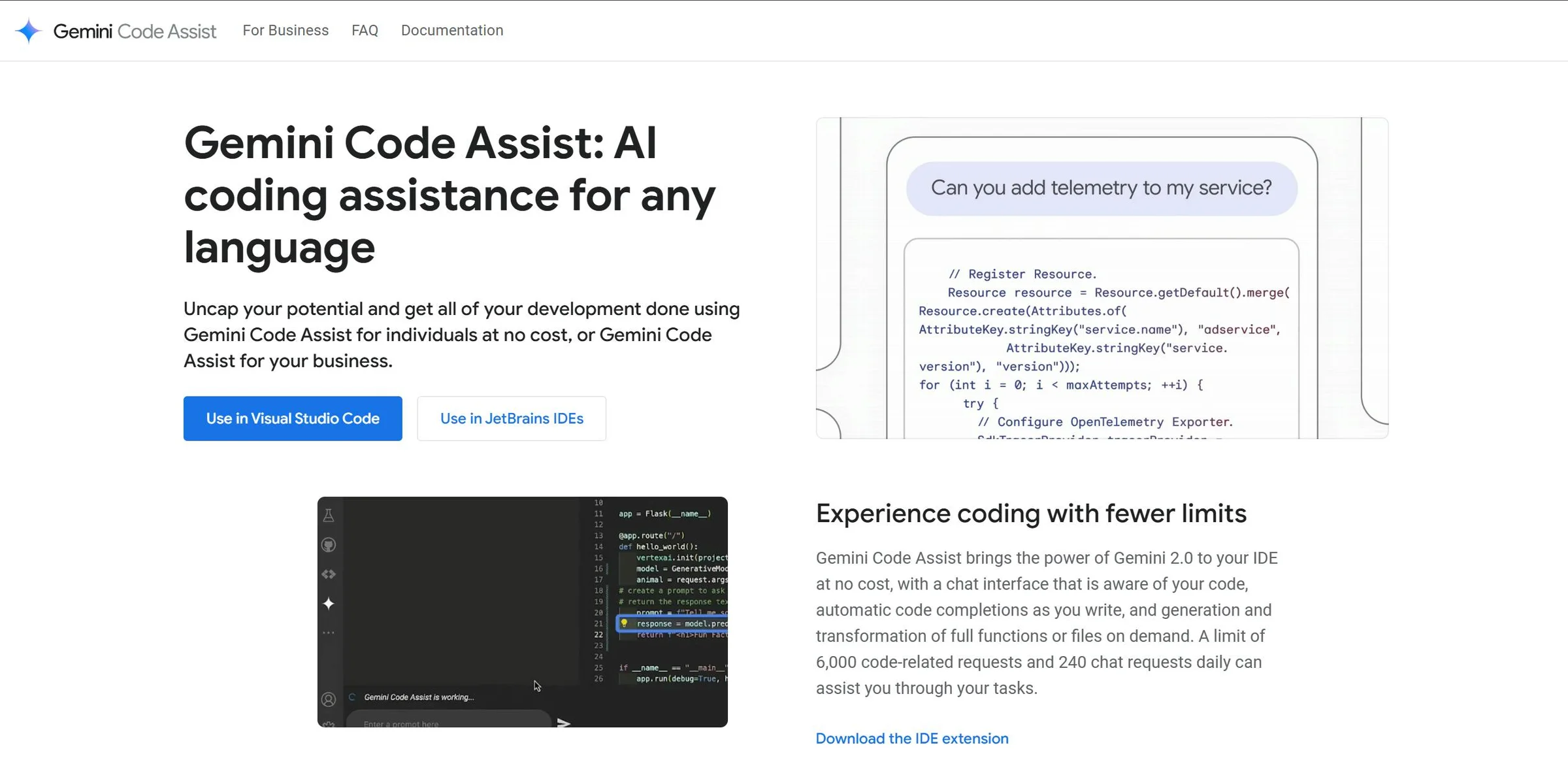Gemini Code Assist screenshot 3
