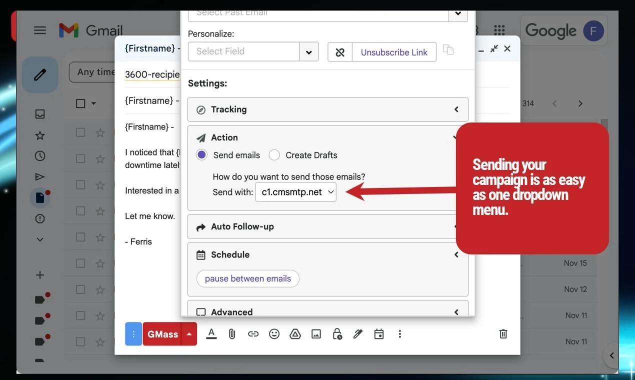 GMass screenshot 3