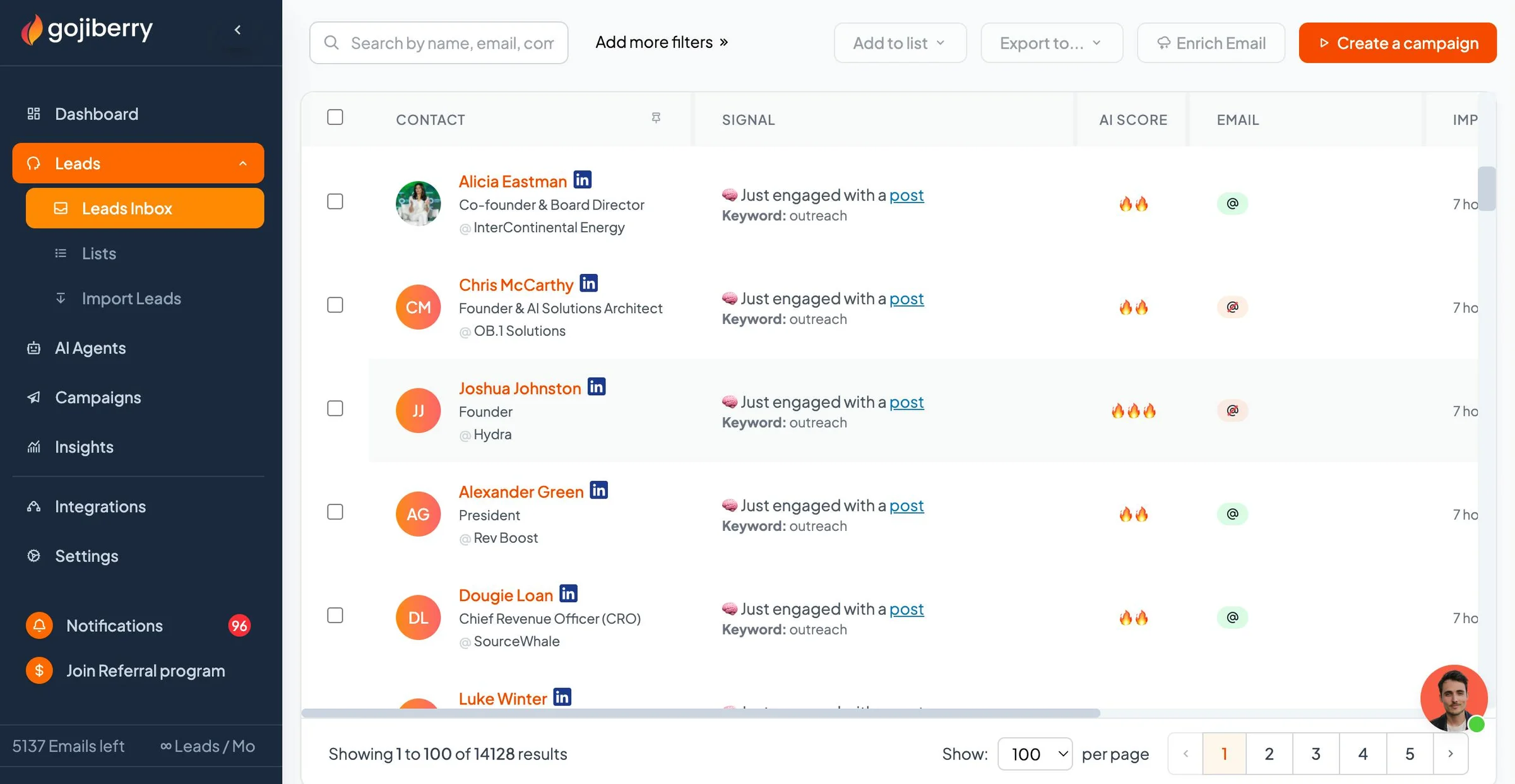 Gojiberry AI screenshot 2