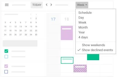 Google Calendar screenshot 3