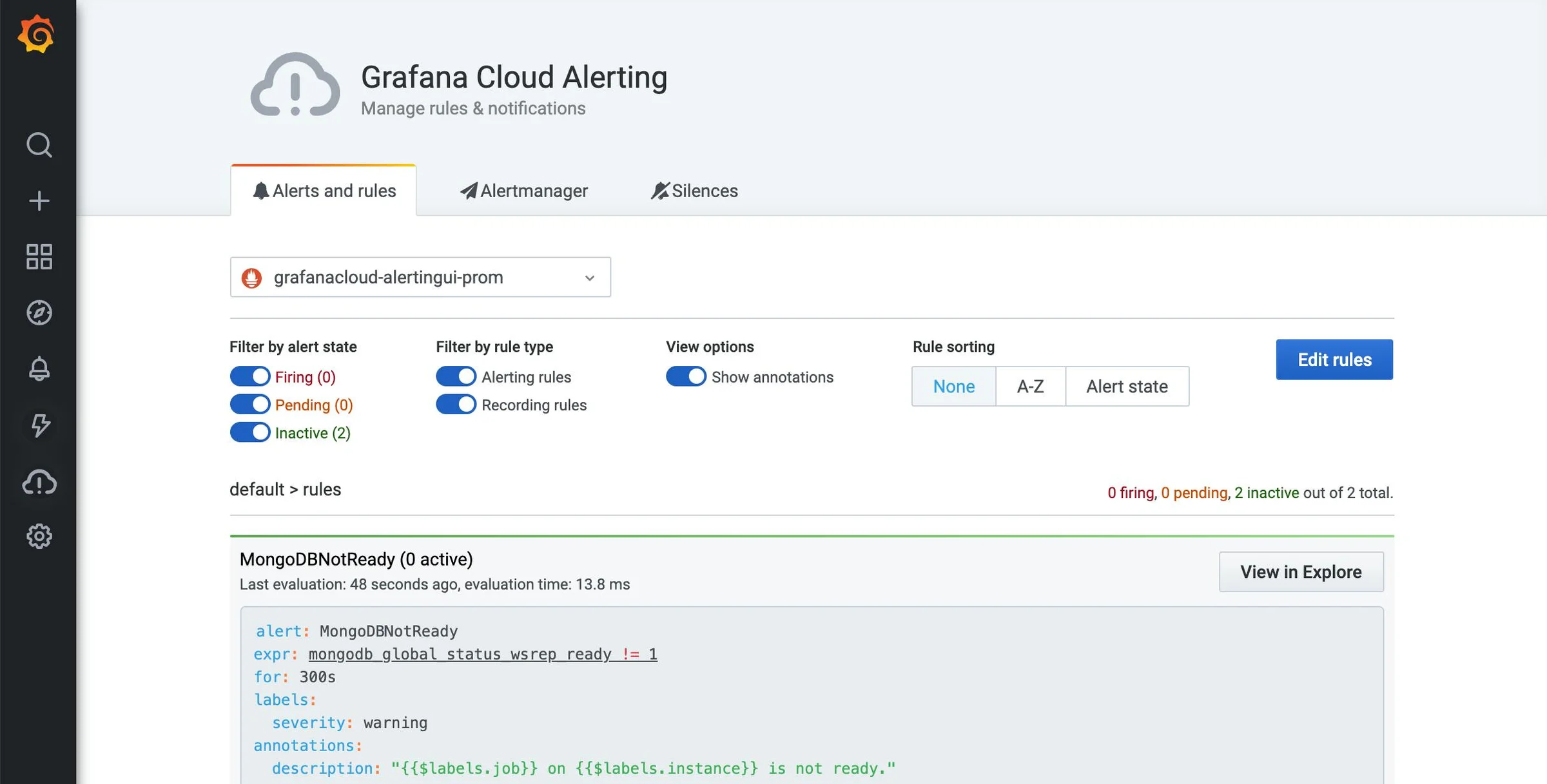 Grafana screenshot 3