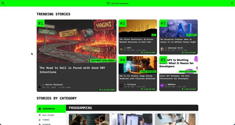 HackerNoon screenshot 2